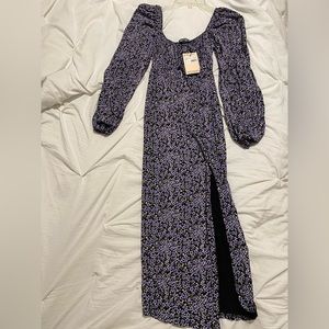 Missguided floral midi dress